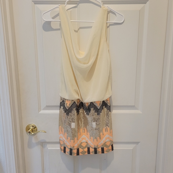 As U Wish Chiffon and Sequin Dress - Picture 2 of 4